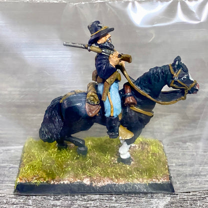 28mm American US Cavalry Mounted Painted Metal Miniatures Wild West Wargames #22