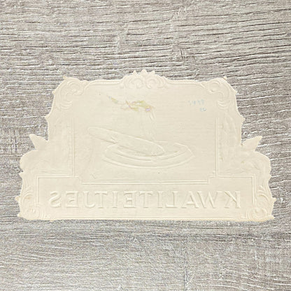 Vintage Kwaliteitjes Cigars Advertising Cigar Box Label Gold Tone Early 1900s