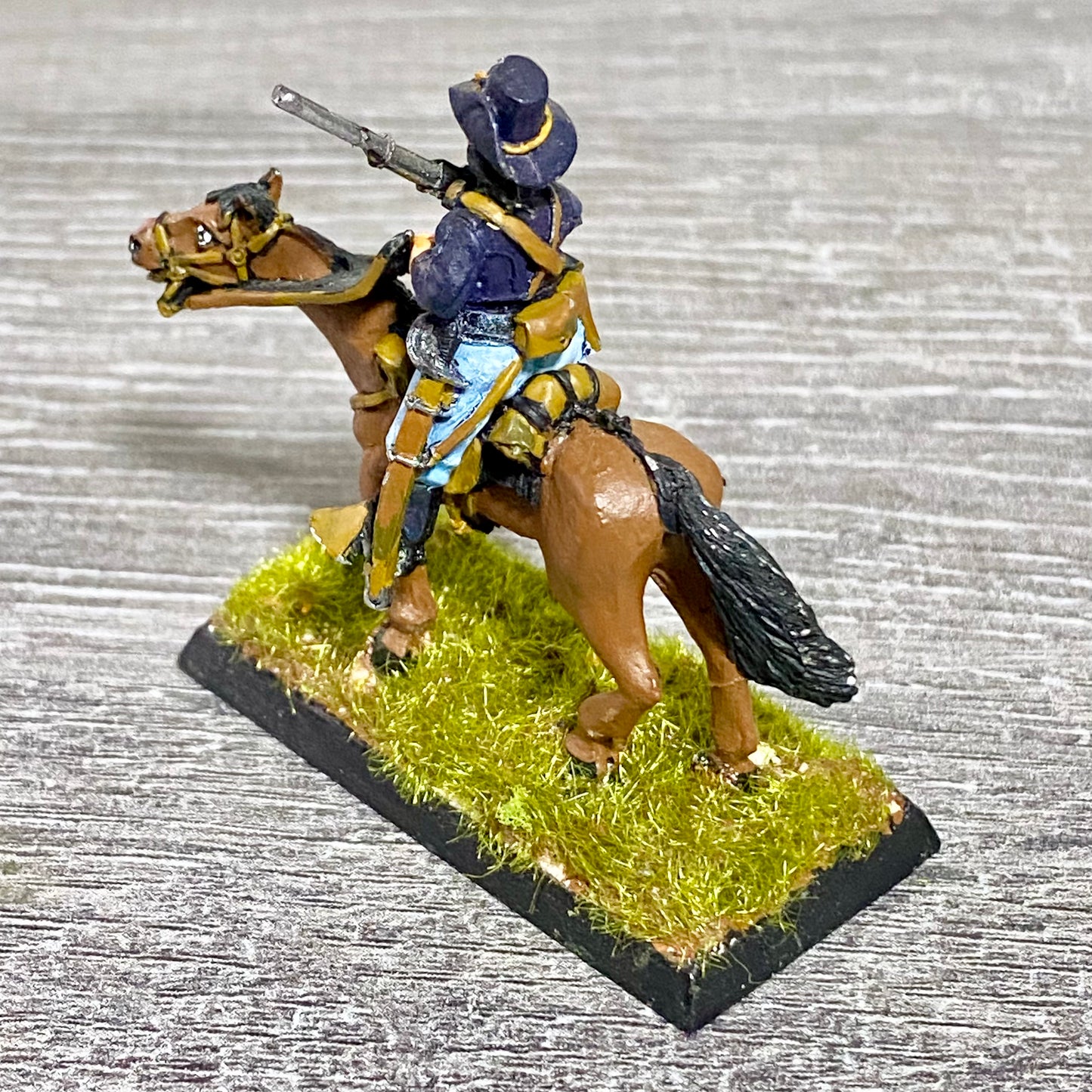 28mm American US Cavalry Mounted Painted Metal Miniatures Wild West Wargames #23