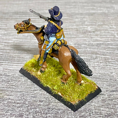 28mm American US Cavalry Mounted Painted Metal Miniatures Wild West Wargames #23