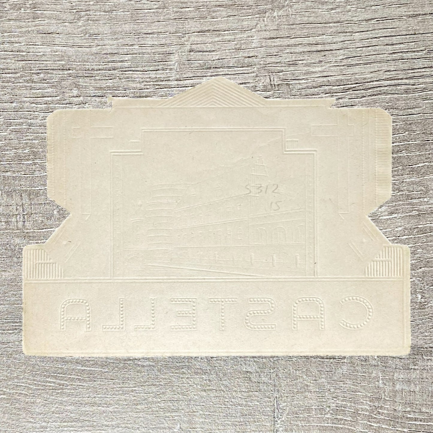 Vintage Castella Cigars Dutch Advertising Cigar Box Label Gold Tone Early 1900s