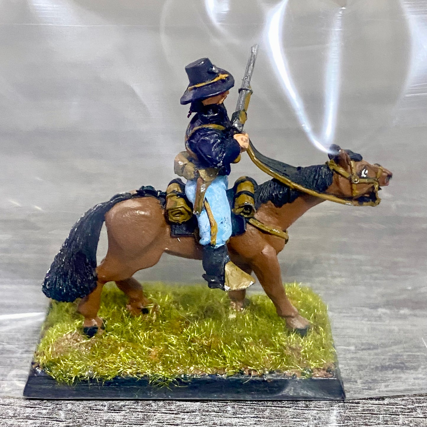 28mm American US Cavalry Mounted Painted Metal Miniatures Wild West Wargames #23