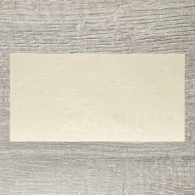 Vintage Hofnar Subliem Cigars Dutch Advertising Cigar Box Label Gold Tone Rare