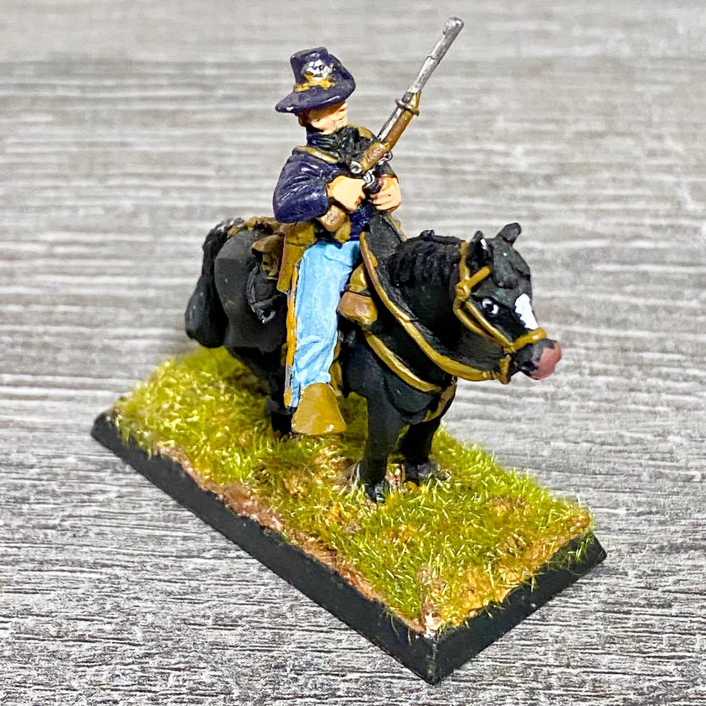 28mm American US Cavalry Mounted Painted Metal Miniatures Wild West Wargames #24