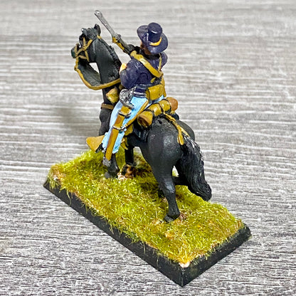 28mm American US Cavalry Mounted Painted Metal Miniatures Wild West Wargames #24