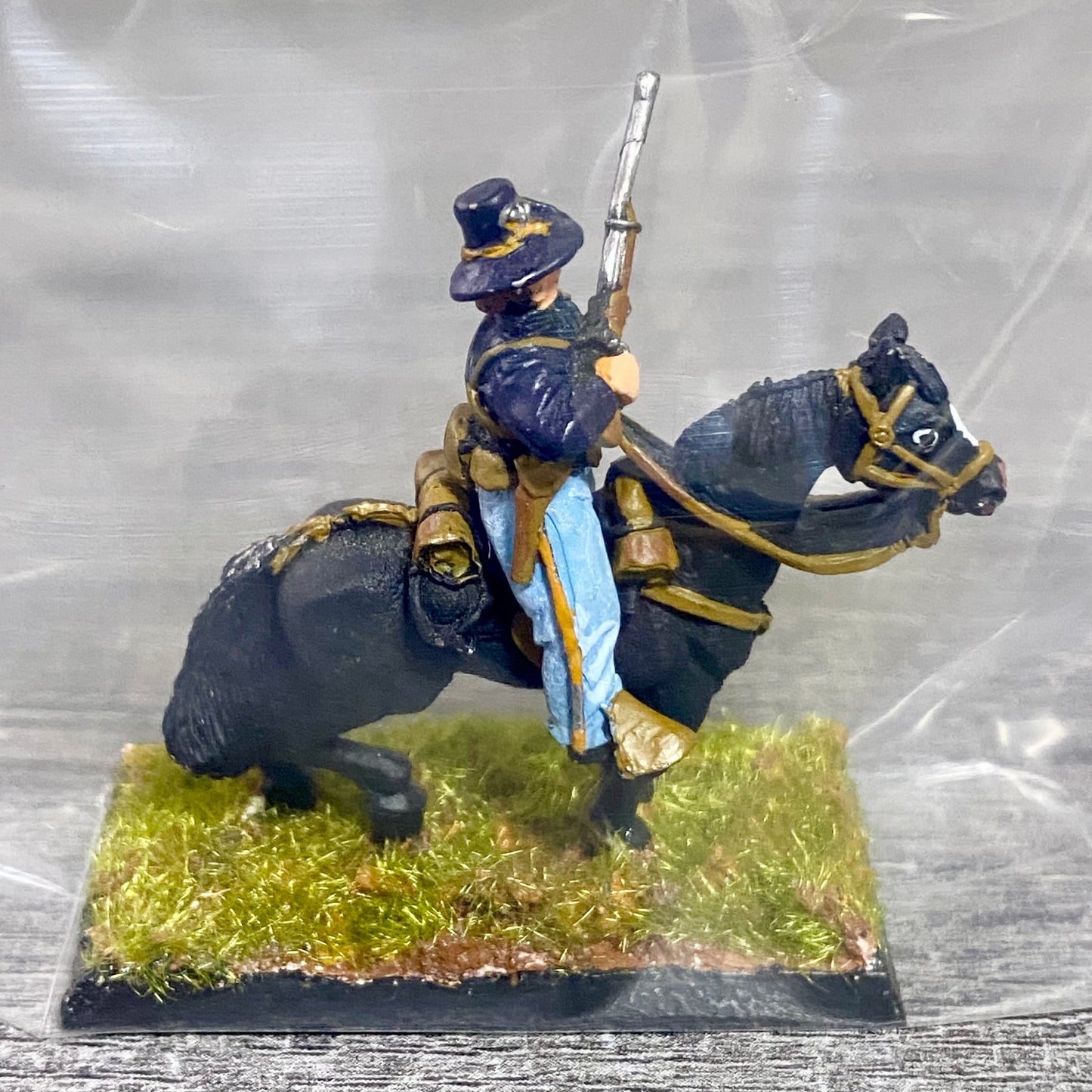 28mm American US Cavalry Mounted Painted Metal Miniatures Wild West Wargames #24