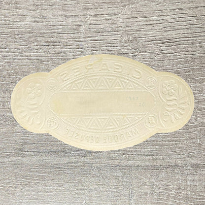 Vintage Cigares Bouquet Cigars Advertising Cigar Box Label Early 20th Century