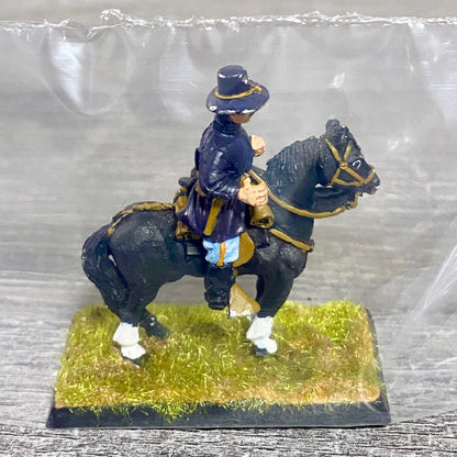28mm American US Cavalry Mounted Painted Metal Miniatures Wild West Wargames #25
