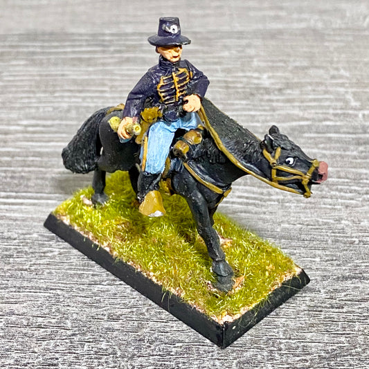 28mm American US Cavalry Mounted Painted Metal Miniatures Wild West Wargames #26