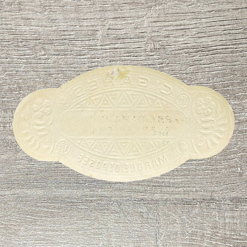 Vintage Passe-Partout Cigars Advertising Cigar Box Label Gold Embossed 1900s