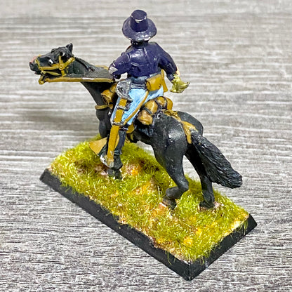 28mm American US Cavalry Mounted Painted Metal Miniatures Wild West Wargames #26