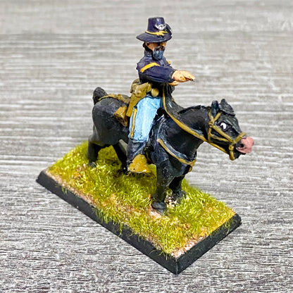 28mm American US Cavalry Mounted Painted Metal Miniatures Wild West Wargames #27
