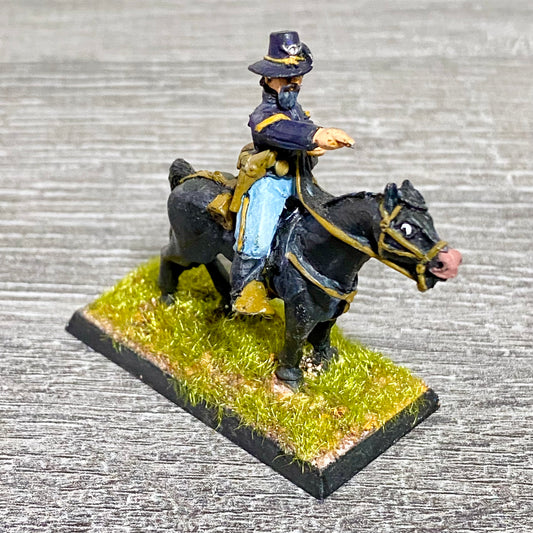 28mm American US Cavalry Mounted Painted Metal Miniatures Wild West Wargames #27