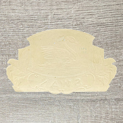 Vintage Swan Cigars Advertising Cigar Box Label Gold Embossed Early 20th Century