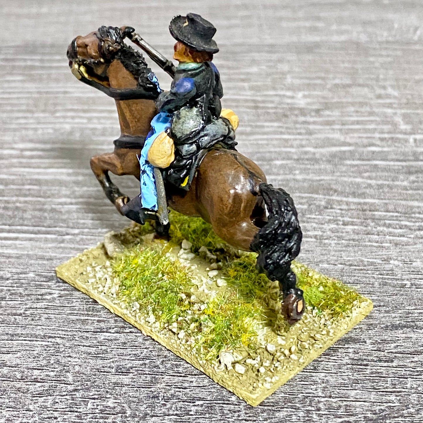 28mm American US Cavalry Mounted Painted Metal Miniatures Wild West Wargames #28