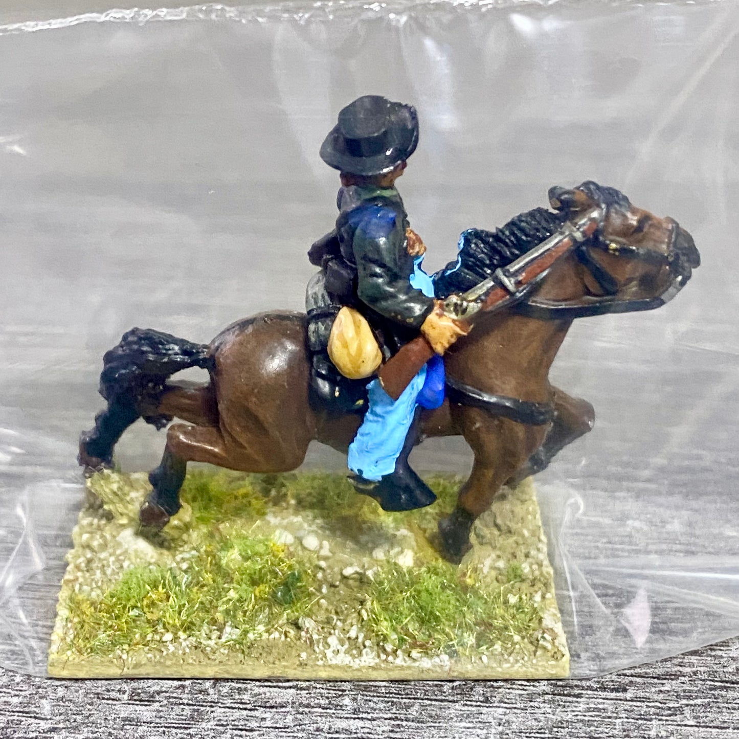 28mm American US Cavalry Mounted Painted Metal Miniatures Wild West Wargames #28