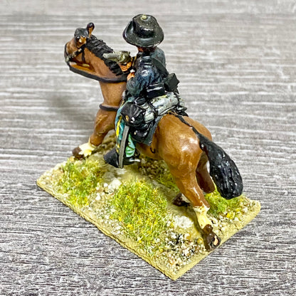 28mm American US Cavalry Mounted Painted Metal Miniatures Wild West Wargames #31
