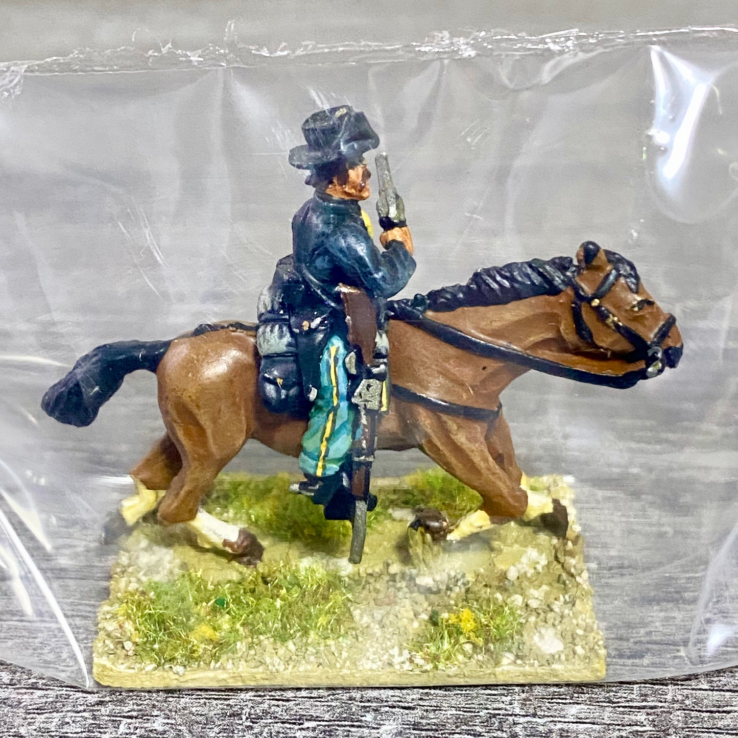 28mm American US Cavalry Mounted Painted Metal Miniatures Wild West Wargames #31