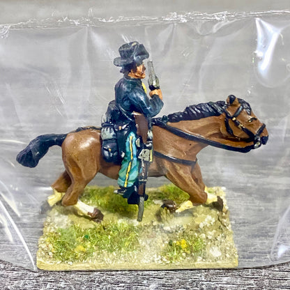 28mm American US Cavalry Mounted Painted Metal Miniatures Wild West Wargames #31