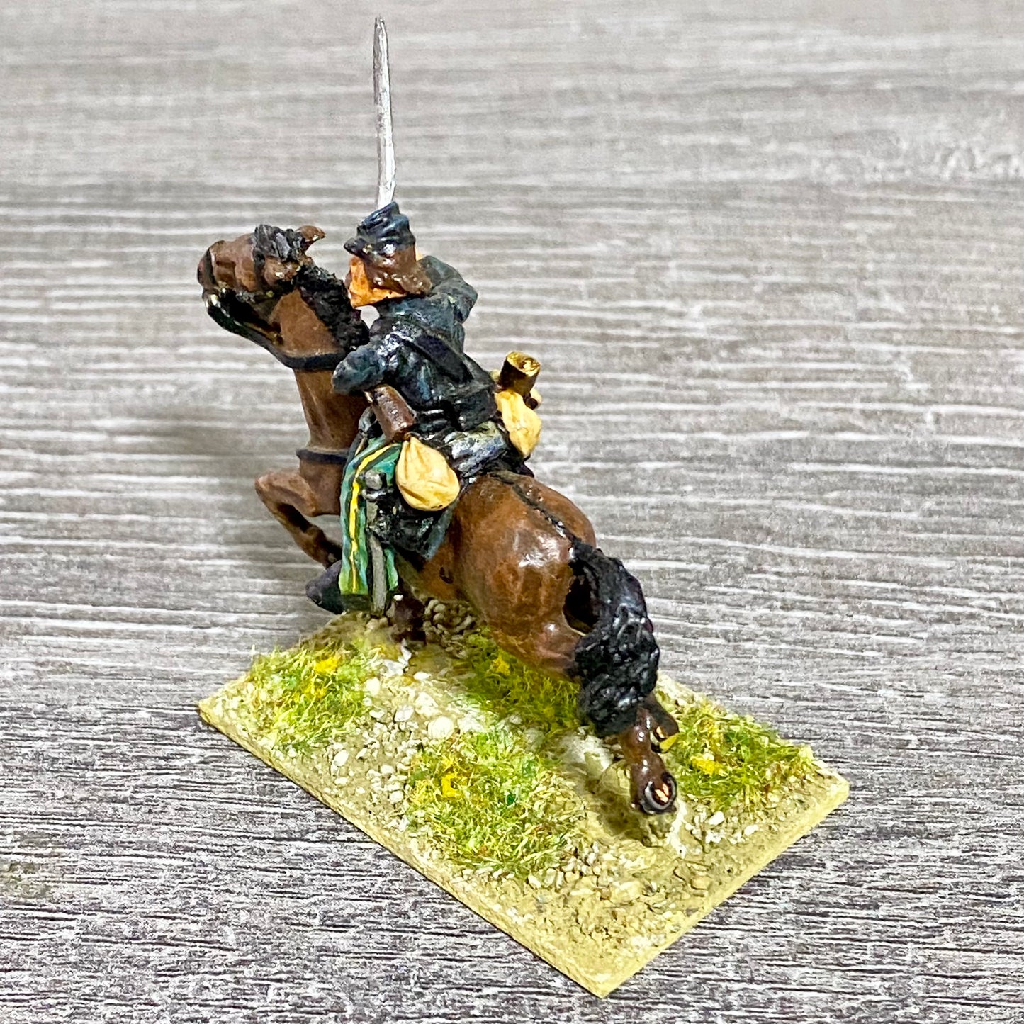 28mm American US Cavalry Mounted Painted Metal Miniatures Wild West Wargames #32