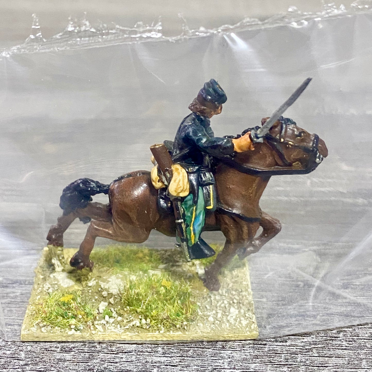 28mm American US Cavalry Mounted Painted Metal Miniatures Wild West Wargames #32