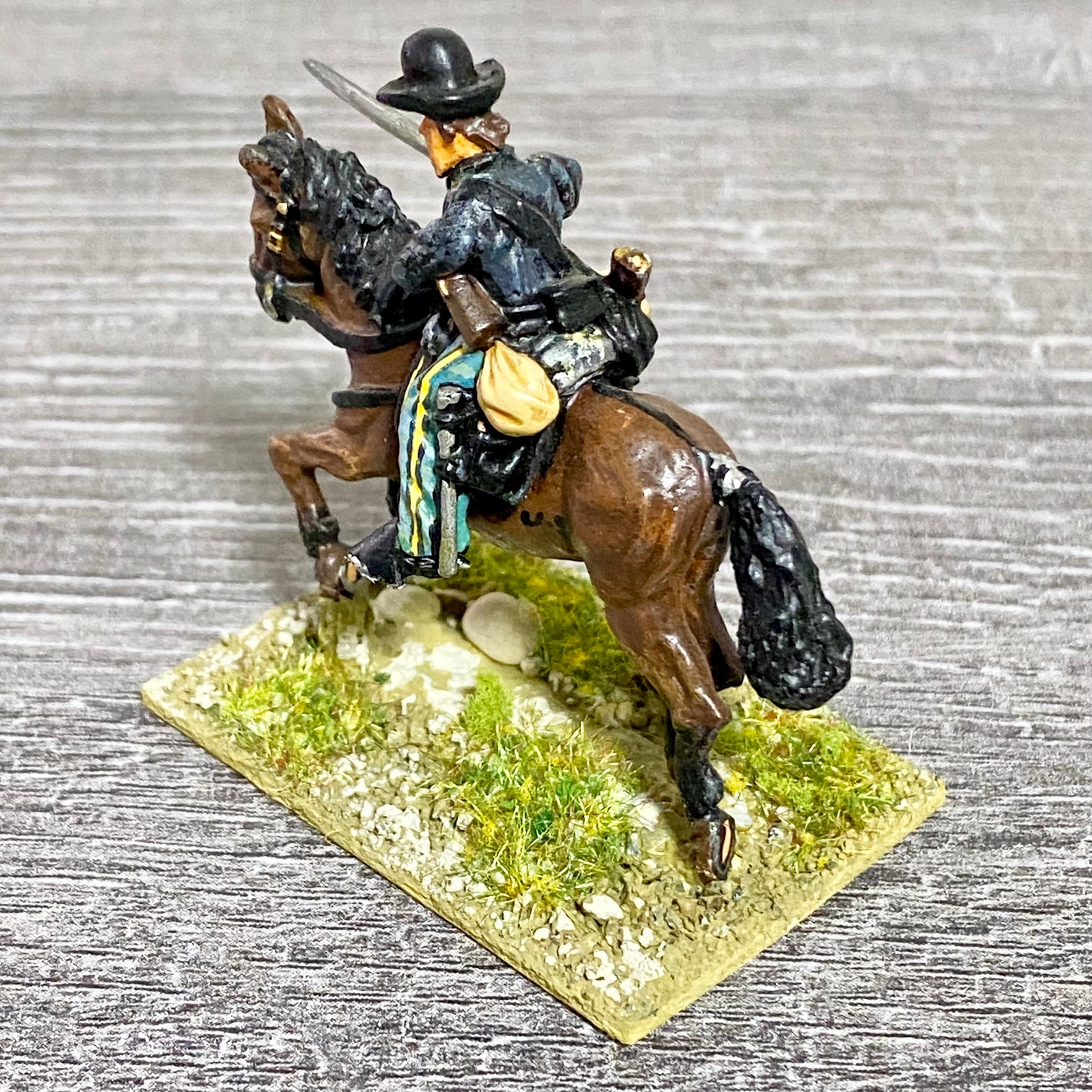 28mm American US Cavalry Mounted Painted Metal Miniatures Wild West Wargames #35