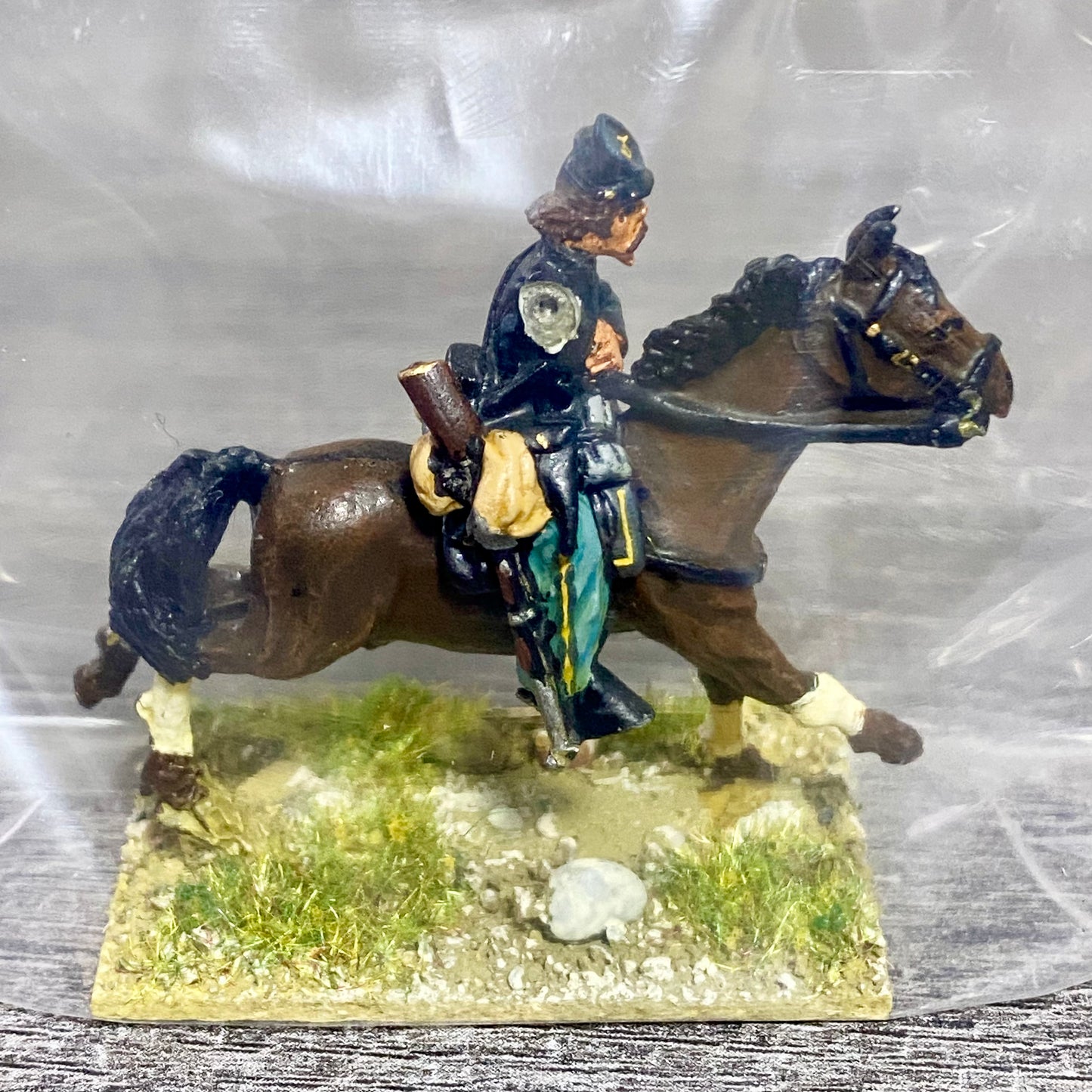 28mm American US Cavalry Mounted Painted Metal Miniatures Wild West Wargames #29