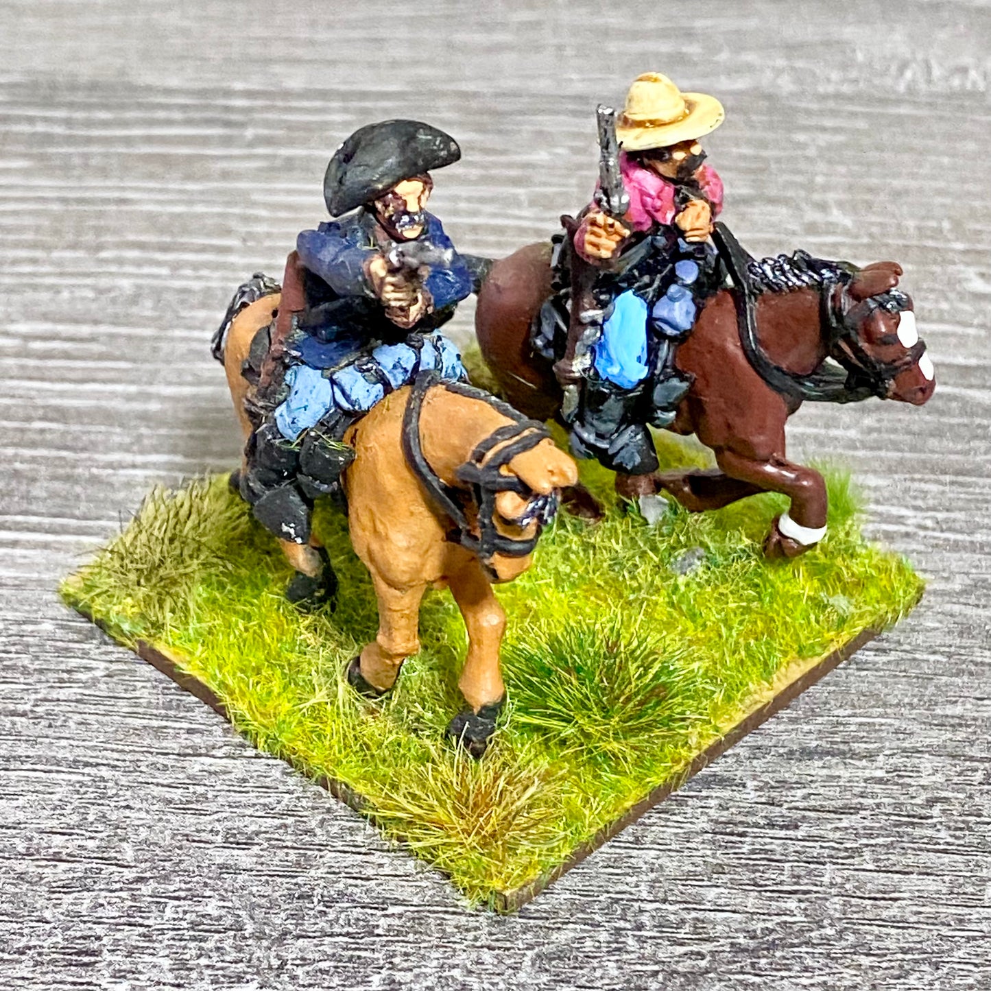 28mm US Cavalry Mounted Painted Metal Miniatures Wild West Wargames Scene #53
