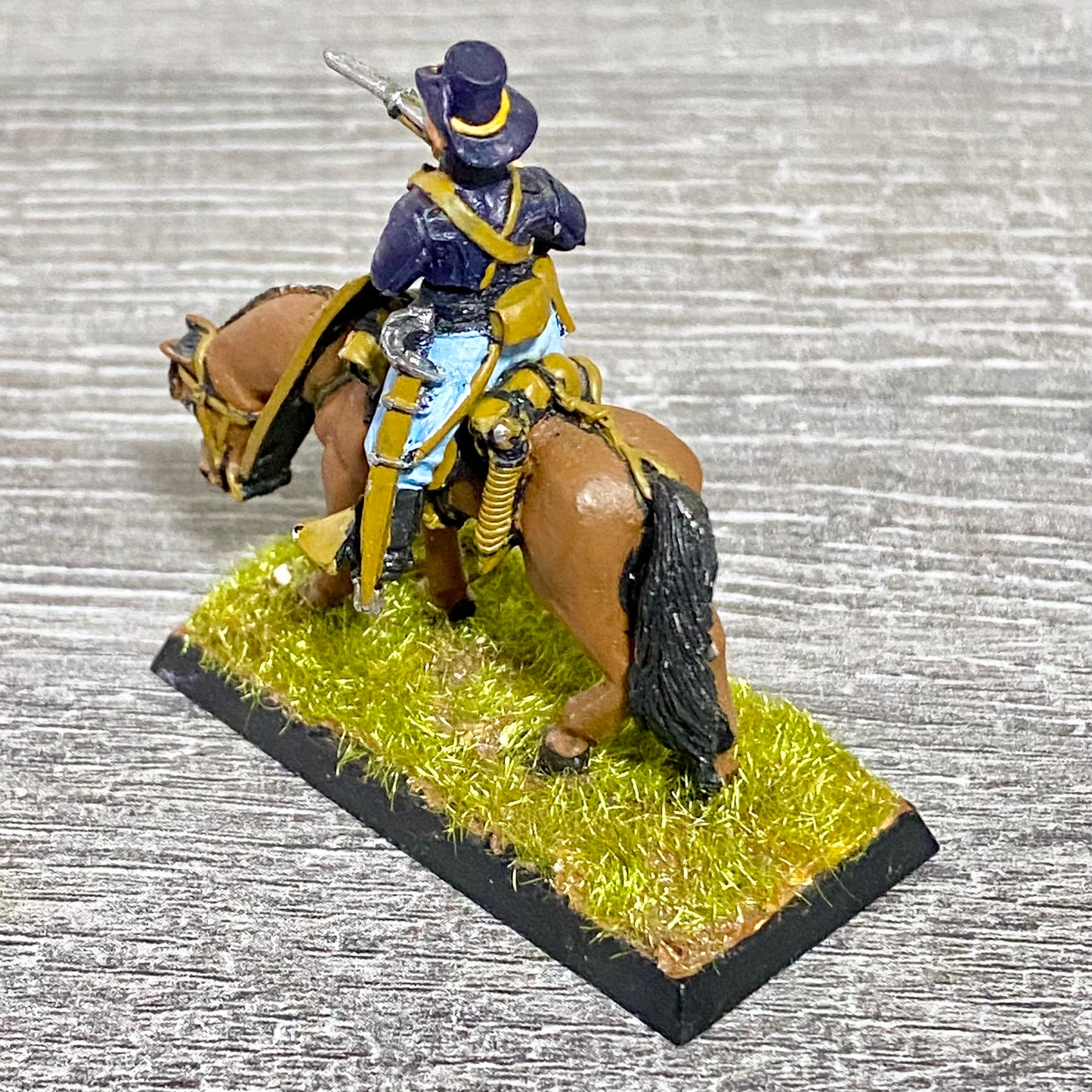 28mm American US Cavalry Mounted Painted Metal Miniatures Wild West Wargames #36