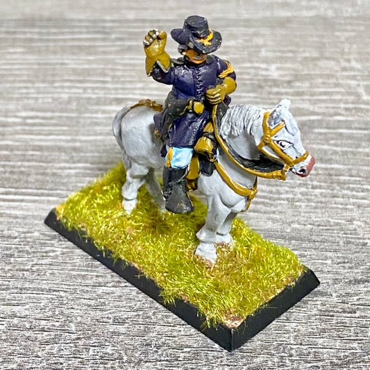 28mm American US Cavalry Mounted Painted Metal Miniatures Wild West Wargames #37