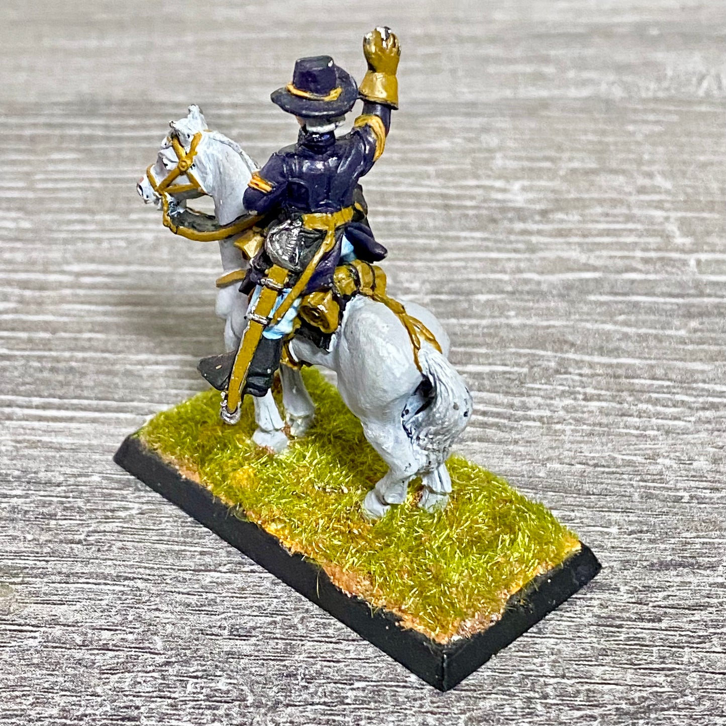 28mm American US Cavalry Mounted Painted Metal Miniatures Wild West Wargames #37