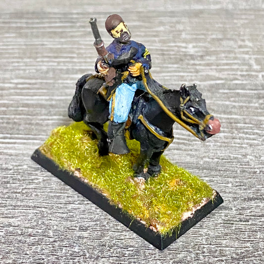 28mm American US Cavalry Mounted Painted Metal Miniatures Wild West Wargames #38