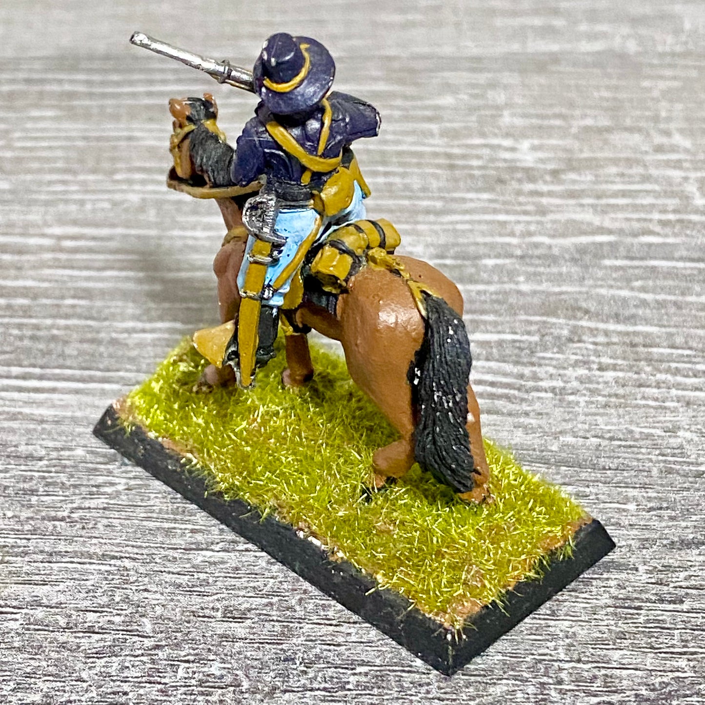 28mm American US Cavalry Mounted Painted Metal Miniatures Wild West Wargames #39