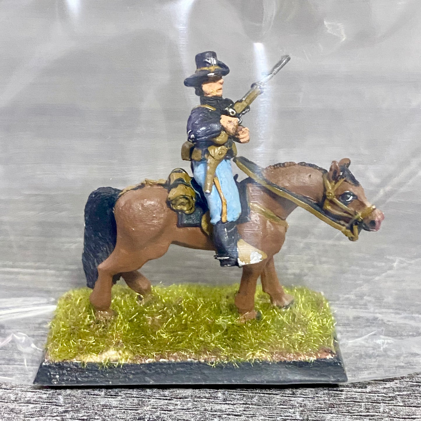 28mm American US Cavalry Mounted Painted Metal Miniatures Wild West Wargames #39