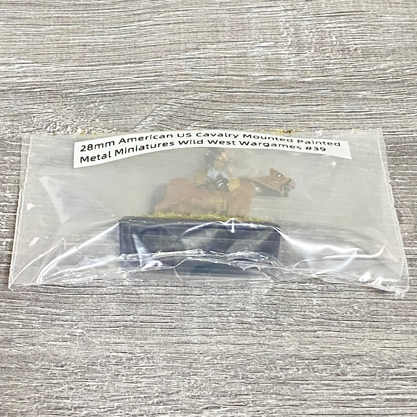 28mm American US Cavalry Mounted Painted Metal Miniatures Wild West Wargames #39