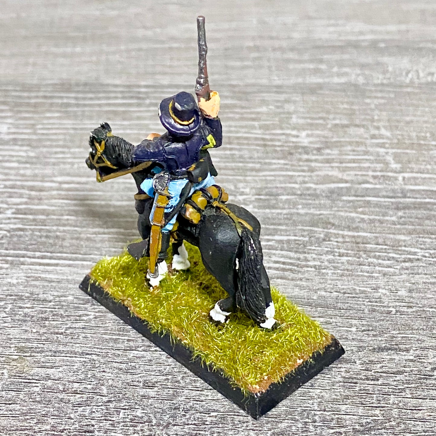 28mm American US Cavalry Mounted Painted Metal Miniatures Wild West Wargames #40