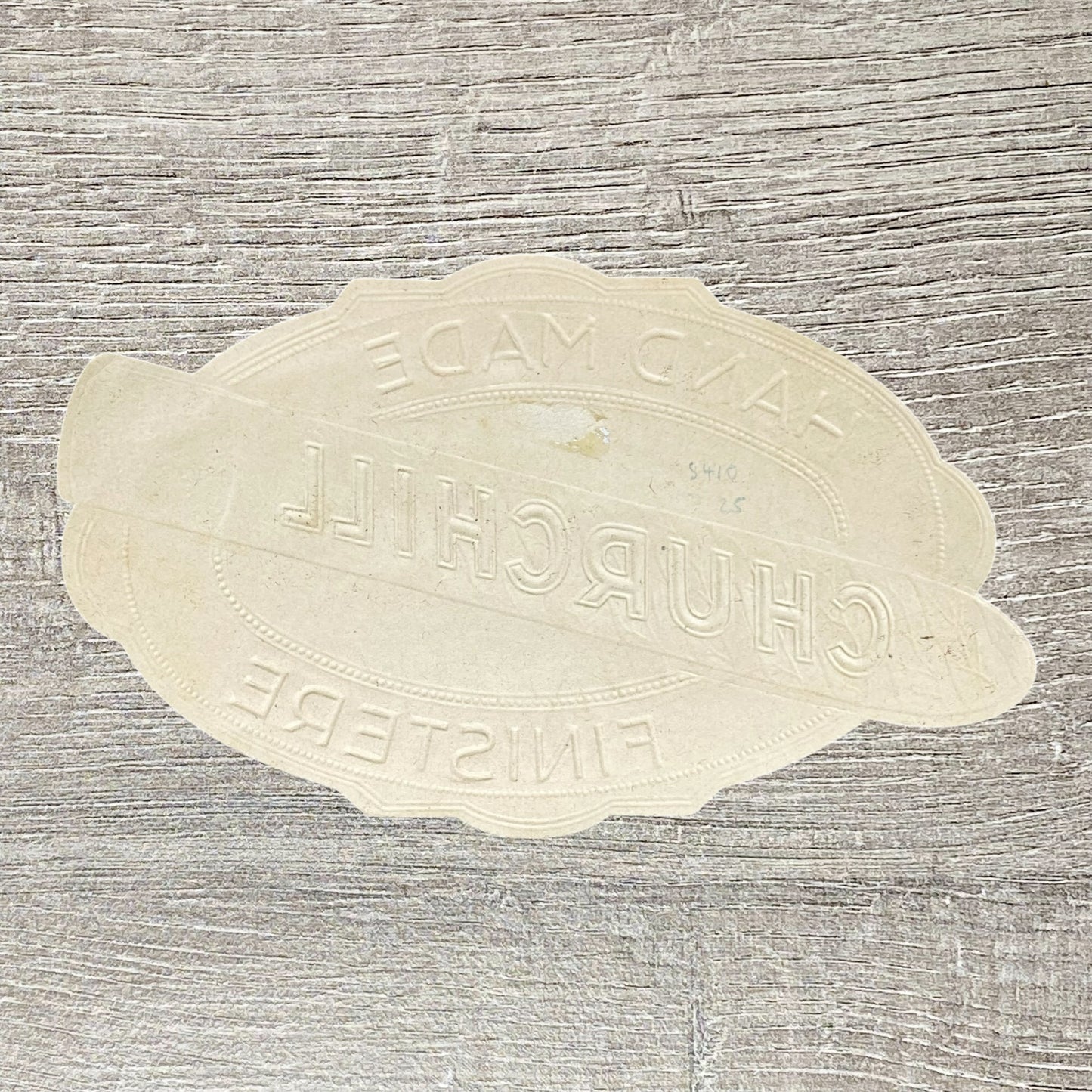Vintage Churchill Cigars Belgian Congo Advertising Cigar Box Label Gold Embossed