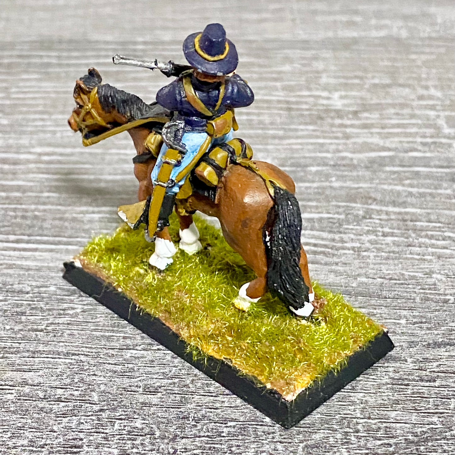 28mm American US Cavalry Mounted Painted Metal Miniatures Wild West Wargames #41