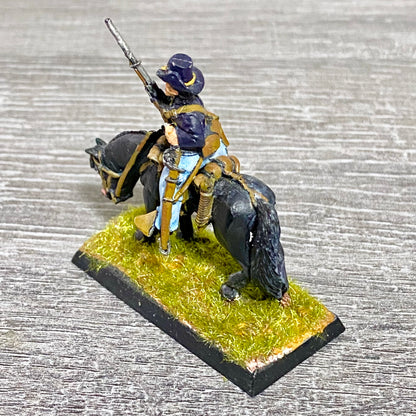 28mm American US Cavalry Mounted Painted Metal Miniatures Wild West Wargames #42