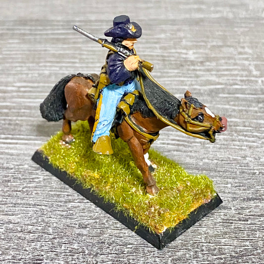 28mm American US Cavalry Mounted Painted Metal Miniatures Wild West Wargames #43