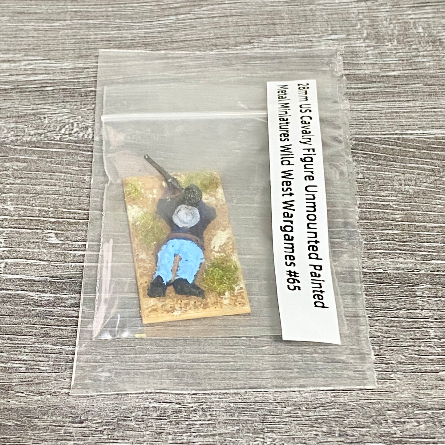 28mm US Cavalry Figure Unmounted Painted Metal Miniatures Wild West Wargames #65