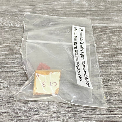 25mm US Cavalry Figure Unmounted Painted Metal Miniatures Wild West Wargames #69