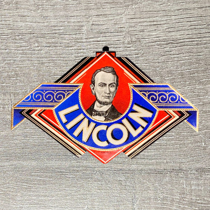 Vintage Abraham Lincoln Cigars Advertising Portrait Cigar Box Tobacco Label Rare
