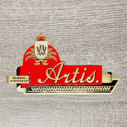 Vintage Artis Cigars Advertising Cigar Box Tobacco Paper Label Gold Embossed