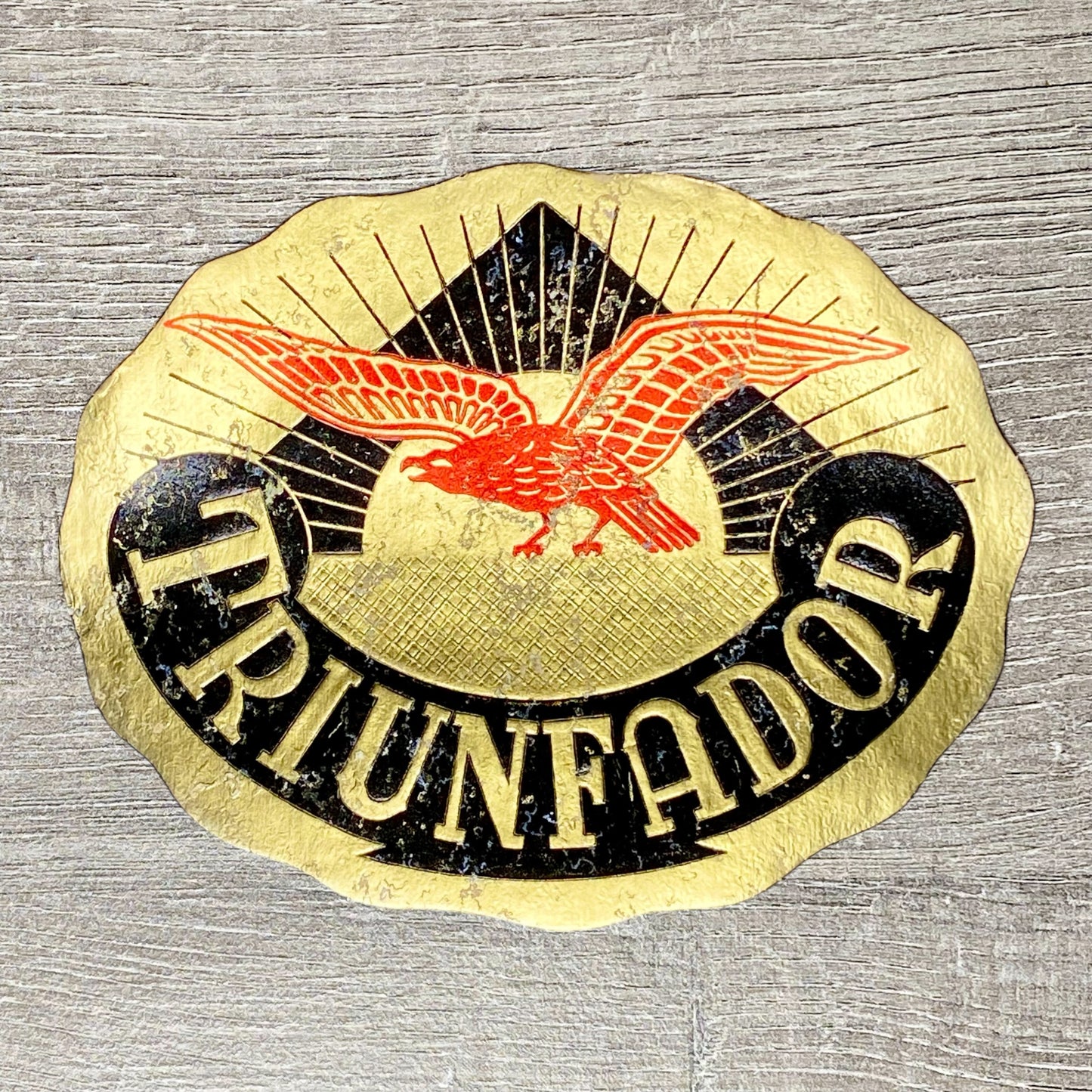 Early 20th Century Triunfador Cigars Advertising Eagle Cigar Box Tobacco Label