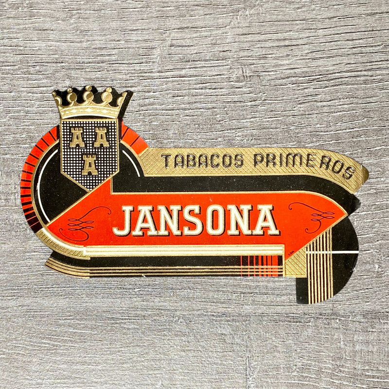 Late 19th Century Jansona Tabacos Primeros Cigars Advertising Cigar Box Label