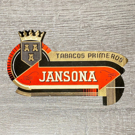 Late 19th Century Jansona Tabacos Primeros Cigars Advertising Cigar Box Label