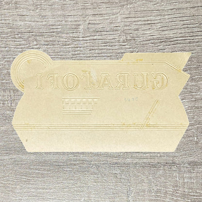 Vintage Guratofi Cigars Advertising Cigar Box Tobacco Paper Label Gold Embossed