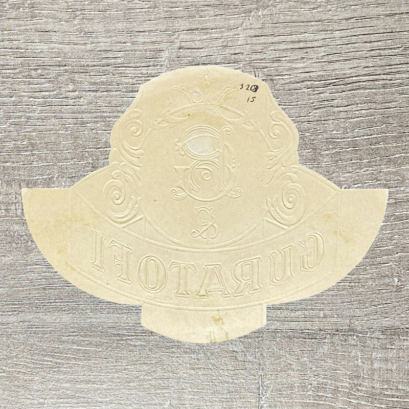 Late 19th Century RGF & Guratofi Cigars Advertising Cigar Box Tobacco Label Gold