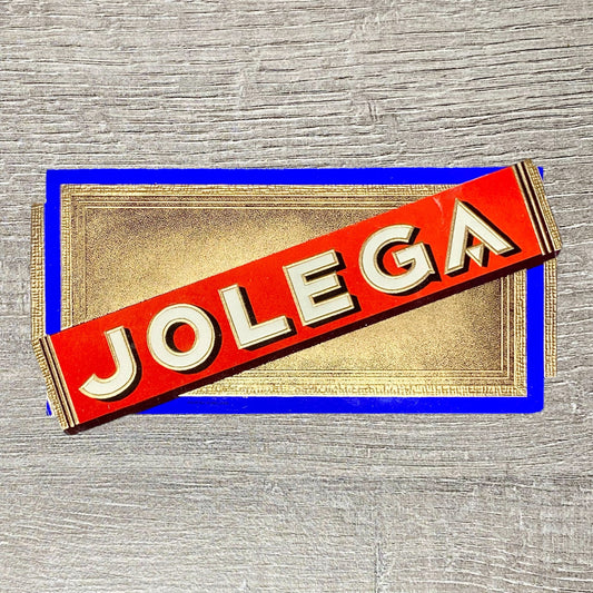Early 20th Century Jolega Cigars Advertising Cigar Box Tobacco Label Gold Rare